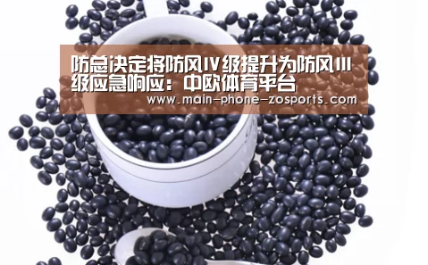 防总决定将防风Ⅳ级提升为防风Ⅲ级应急响应:中欧体育平台(图1) 中欧体育官网