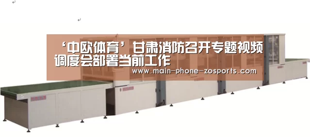 ‘中欧体育’甘肃消防召开专题视频调度会部署当前工作(图2) zoty体育
